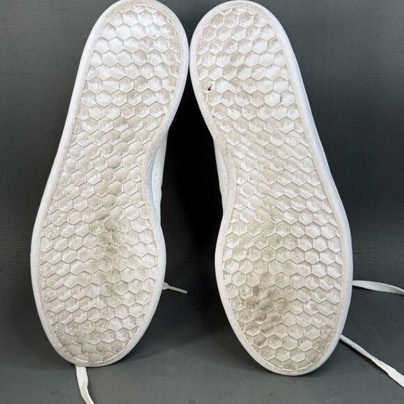 adidas Cloudfoam Advantage Clean White Green sneaker shoes men’s size 11.5 - Picture 8 of 8